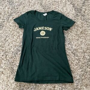 Jameson Irish Whiskey Green Graphic T Shirt Womens Size Medium Bella‎ Canvas